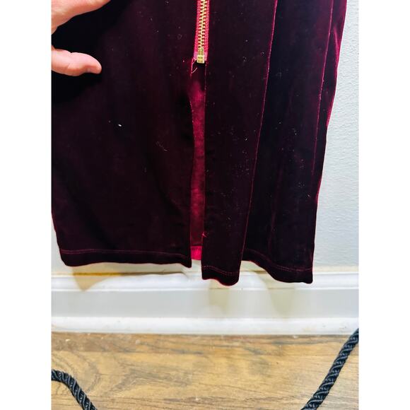 Bronx & Banco Red Velvet Florentina Corset Lace Up Back Gown Size Extra Small - Picture 12 of 16